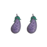 Eggplant Earring