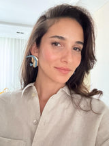 Purple Fish Earring