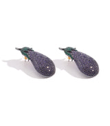 Eggplant Earring