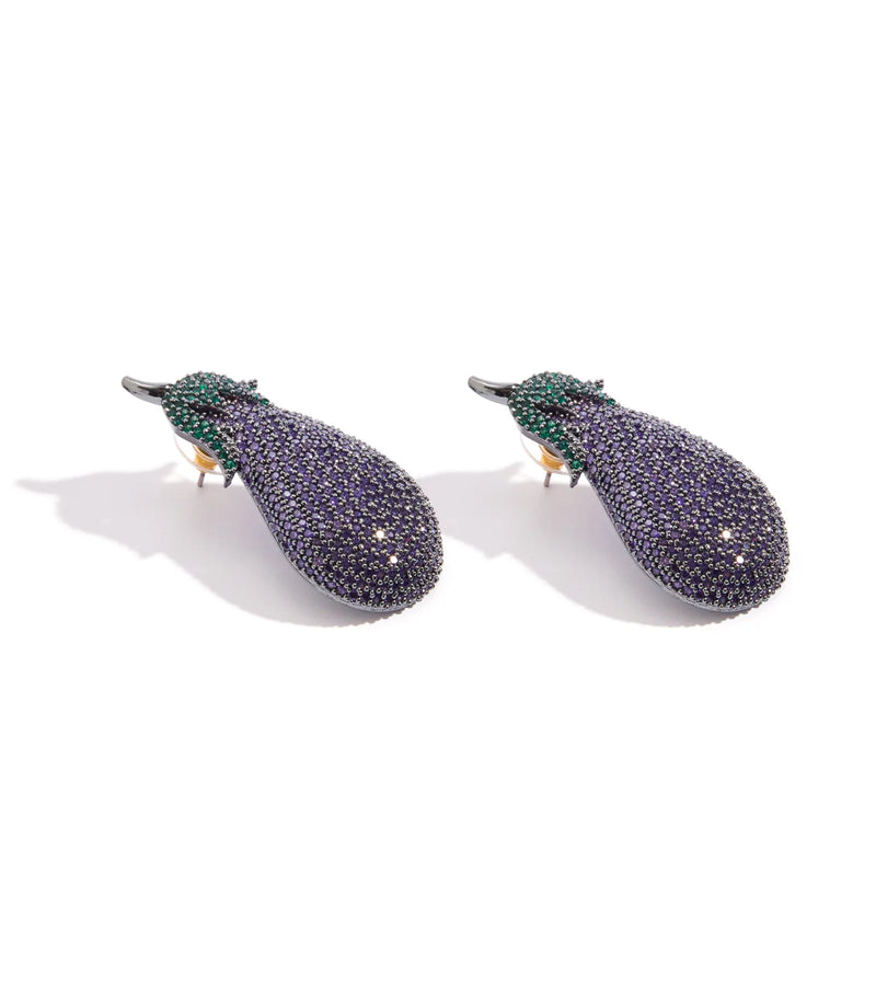 Eggplant Earring